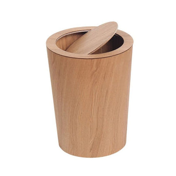 Solid Wood Swing Lid Bin