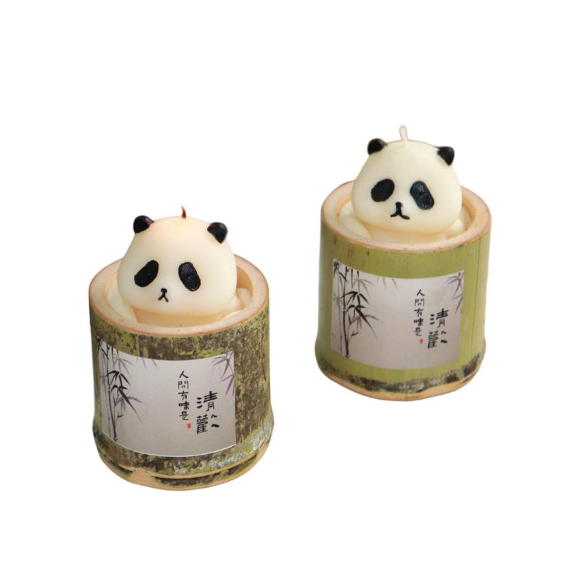 Panda Bamboo Aromatherapy Candle