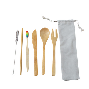 Bamboo Toothbrush Set