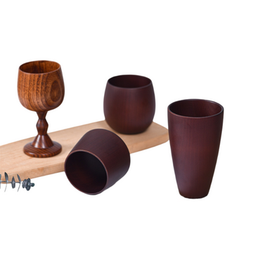 Anti-Scald Wooden Tea Cup